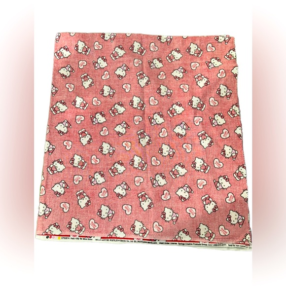 Hello Kitty “Be Mine” 2014 Sanrio Cotton Retired Fabric Print - Rare! - Picture 6 of 6